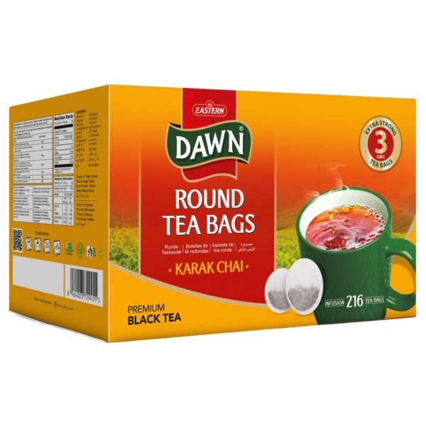 Dawn Karak Chai Round Tea Bags 3 gms (216 count)