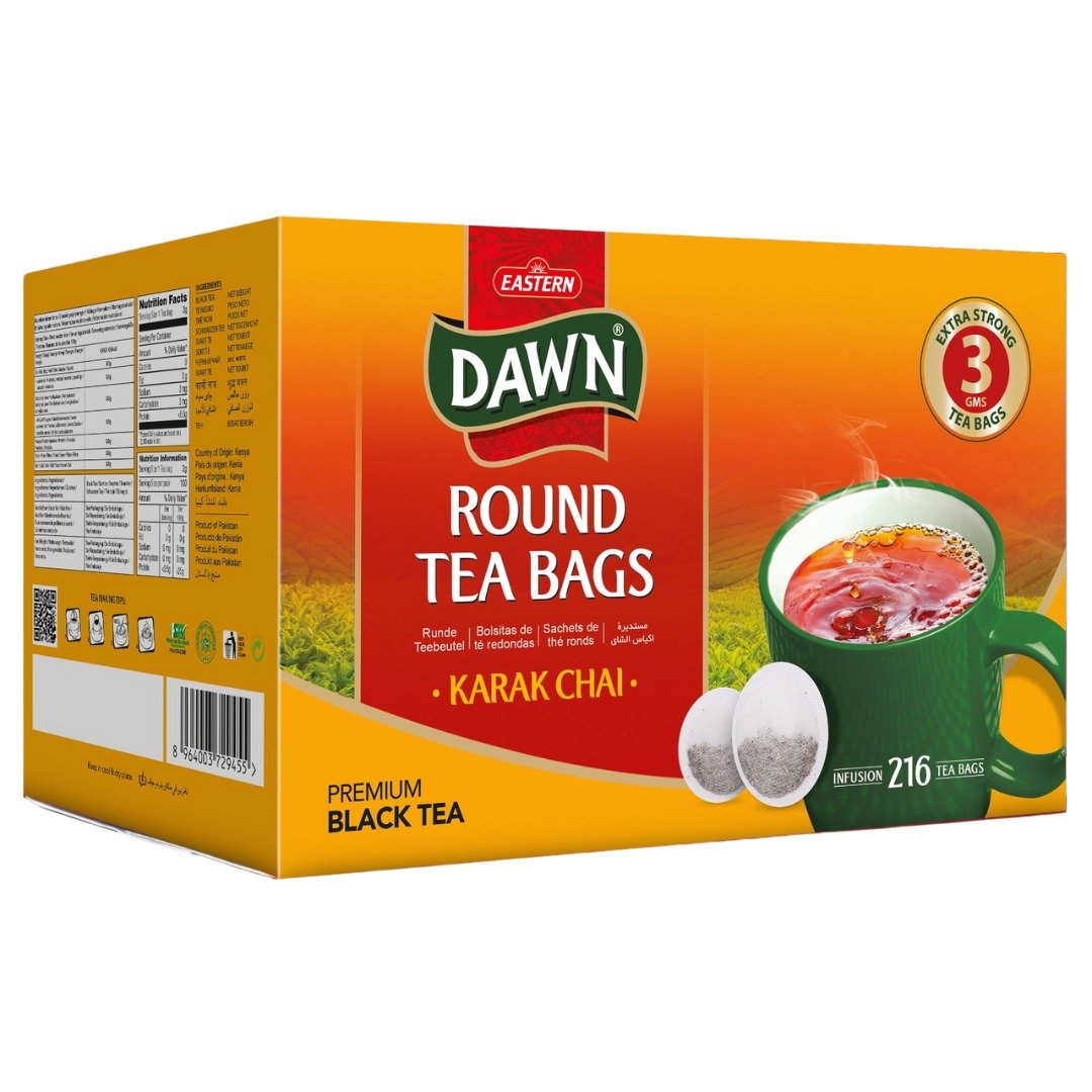 Dawn Karak Chai Round Tea Bags 3 gms (216 count)