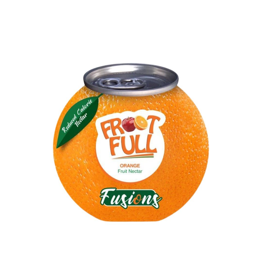 Orange Fruit Drink Round Can