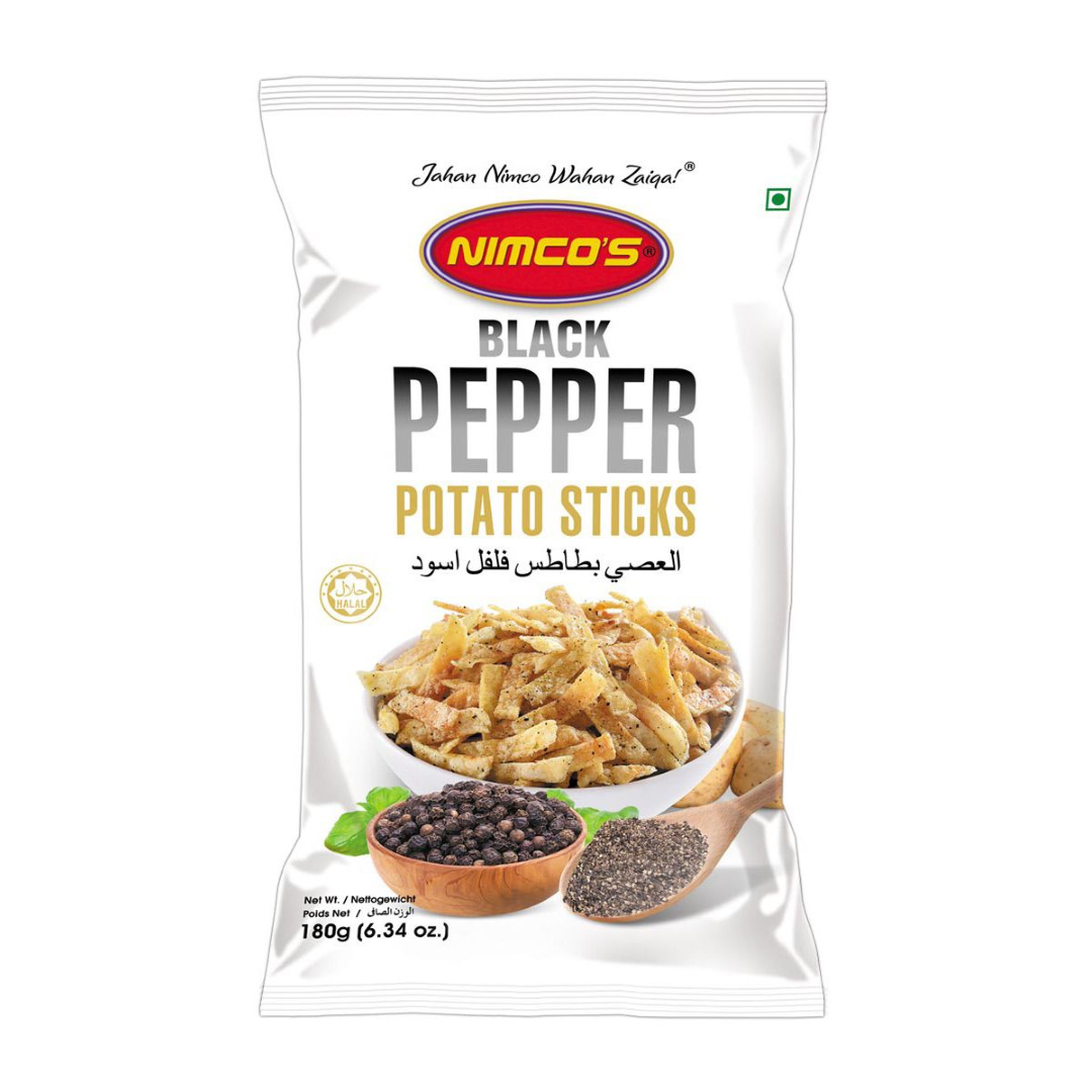 Nimco’s Black Pepper Potato Sticks – 180 g