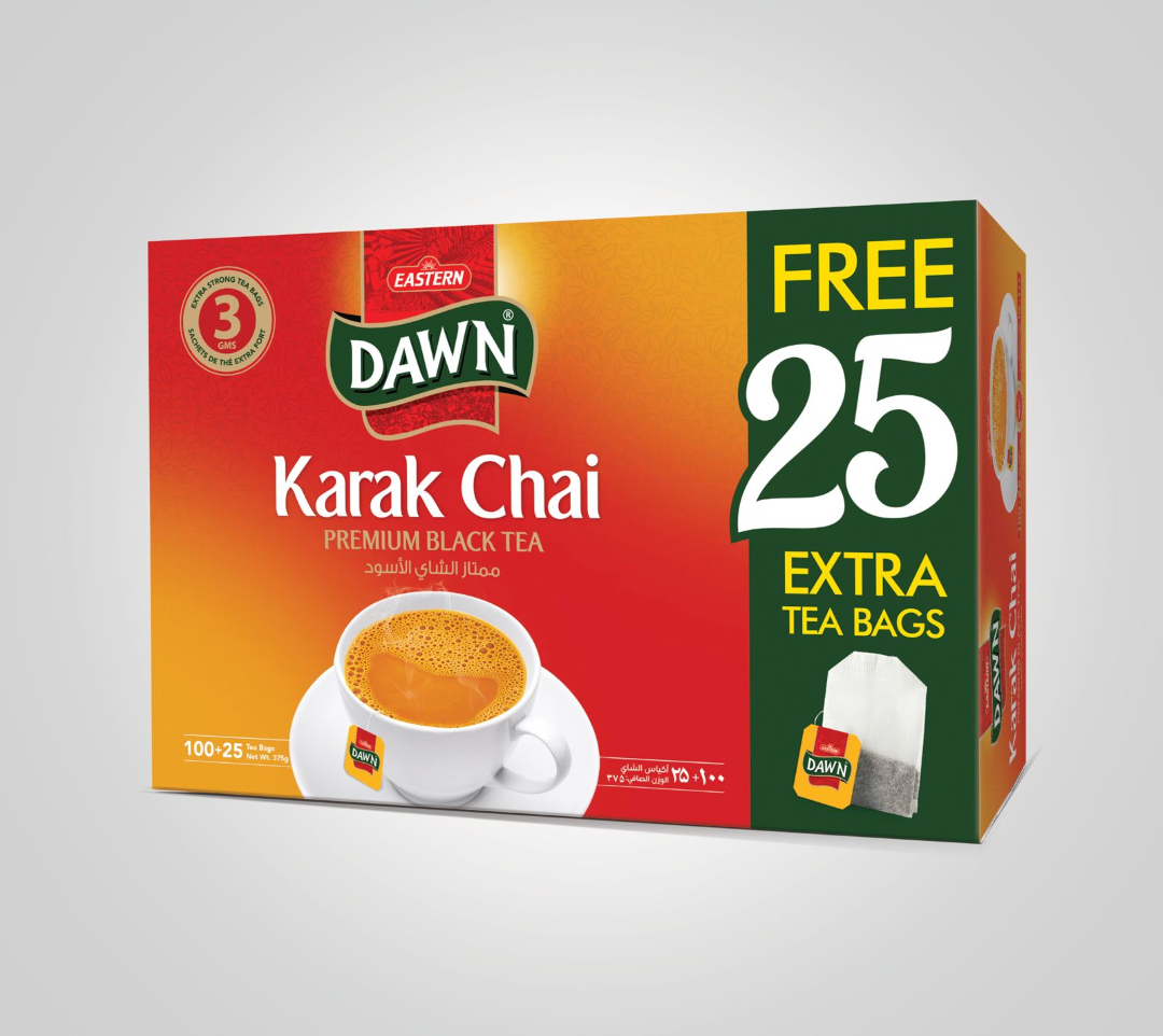 Eastern Dawn Karak Chai Premium Black Tea – 125 Tea Bags