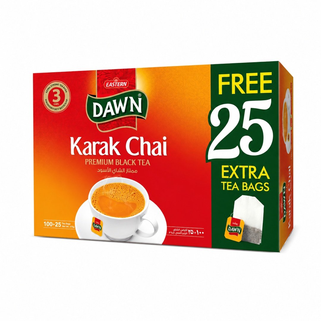 Eastern Dawn Karak Chai Premium Black Tea – 125 Tea Bags